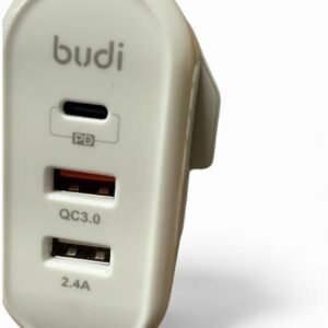 Budi 3-Port Home Charger, 18W PD Fast Charging